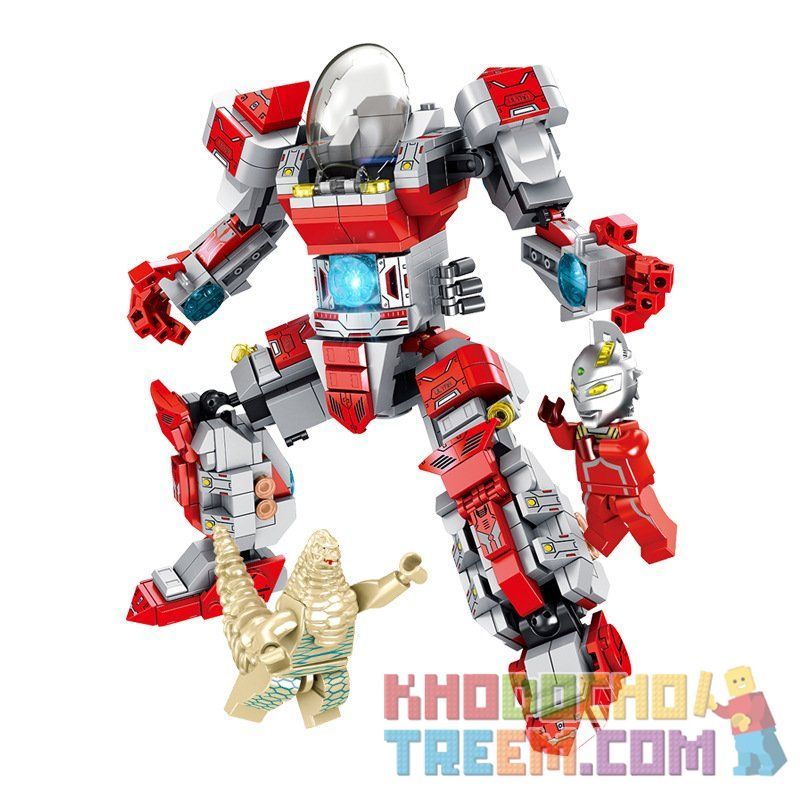 PanlosBrick 690004A 690004B 690004 Panlos Brick 690004A 690004B 690004 non  SIÊU NHÂN ĐIỆN QUANG bộ đồ chơi xếp lắp ráp ghép mô hình Ultraman Vệ Binh Vũ Trụ Siêu Nhân Điện Quang 970 khối