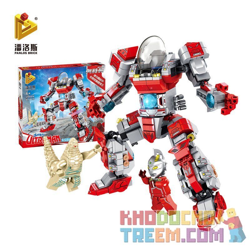 PanlosBrick 690004A 690004B 690004 Panlos Brick 690004A 690004B 690004 non  SIÊU NHÂN ĐIỆN QUANG bộ đồ chơi xếp lắp ráp ghép mô hình Ultraman Vệ Binh Vũ Trụ Siêu Nhân Điện Quang 970 khối