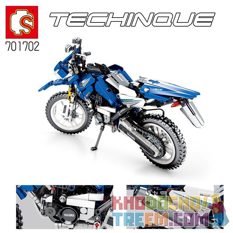 SEMBO 701702 non  XE MÔ TÔ ĐỊA HÌNH YAMAHA bộ đồ chơi xếp lắp ráp ghép mô hình  TECHINQUE Kỹ Thuật Công Nghệ Cao Mô Hình Phương Tiện 799 khối SEMBO 701702 non  XE MÔ TÔ ĐỊA HÌNH YAMAHA bộ đồ chơi xếp lắp ráp ghép mô hình  TECHINQUE Kỹ Thuật Công Nghệ Cao Mô Hình Phương Tiện 799 khối
