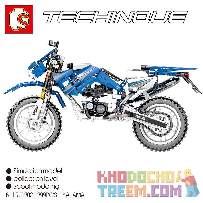 SEMBO 701702 non  XE MÔ TÔ ĐỊA HÌNH YAMAHA bộ đồ chơi xếp lắp ráp ghép mô hình  TECHINQUE Kỹ Thuật Công Nghệ Cao Mô Hình Phương Tiện 799 khối SEMBO 701702 non  XE MÔ TÔ ĐỊA HÌNH YAMAHA bộ đồ chơi xếp lắp ráp ghép mô hình  TECHINQUE Kỹ Thuật Công Nghệ Cao Mô Hình Phương Tiện 799 khối