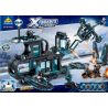 Kazi KY6607 6607 non  ĐỘI ĐẶC VỤ X bộ đồ chơi xếp lắp ráp ghép mô hình X Agents X-AGENTS Đội Hành Động X 794 khối
