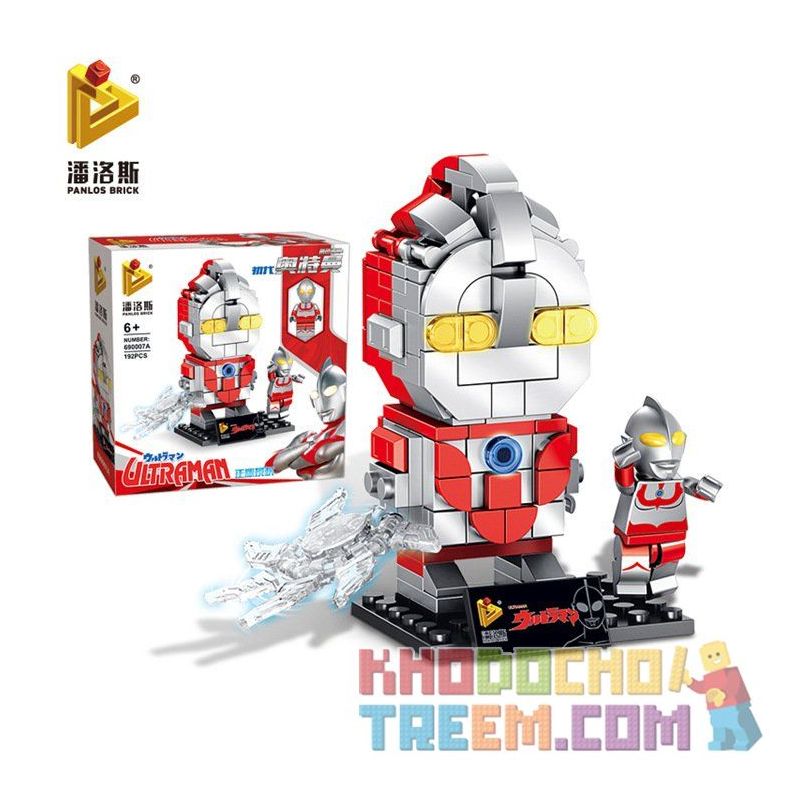 PanlosBrick 690007A 690007B 690007C 690007D Panlos Brick 690007A 690007B 690007C 690007D non  SIÊU NHÂN ĐIỆN QUANG bộ đồ chơi xếp lắp ráp ghép mô hình Brickheadz ULTRAMAN Nhân Vật Đầu To 769 khối