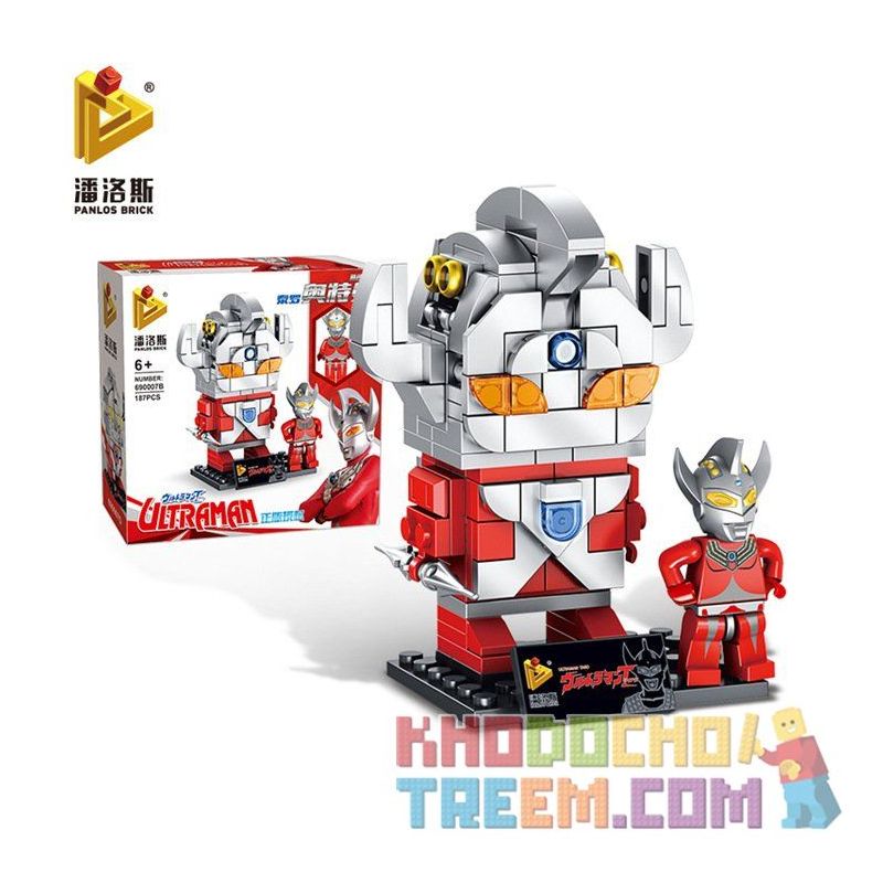 PanlosBrick 690007A 690007B 690007C 690007D Panlos Brick 690007A 690007B 690007C 690007D non  SIÊU NHÂN ĐIỆN QUANG bộ đồ chơi xếp lắp ráp ghép mô hình Brickheadz ULTRAMAN Nhân Vật Đầu To 769 khối