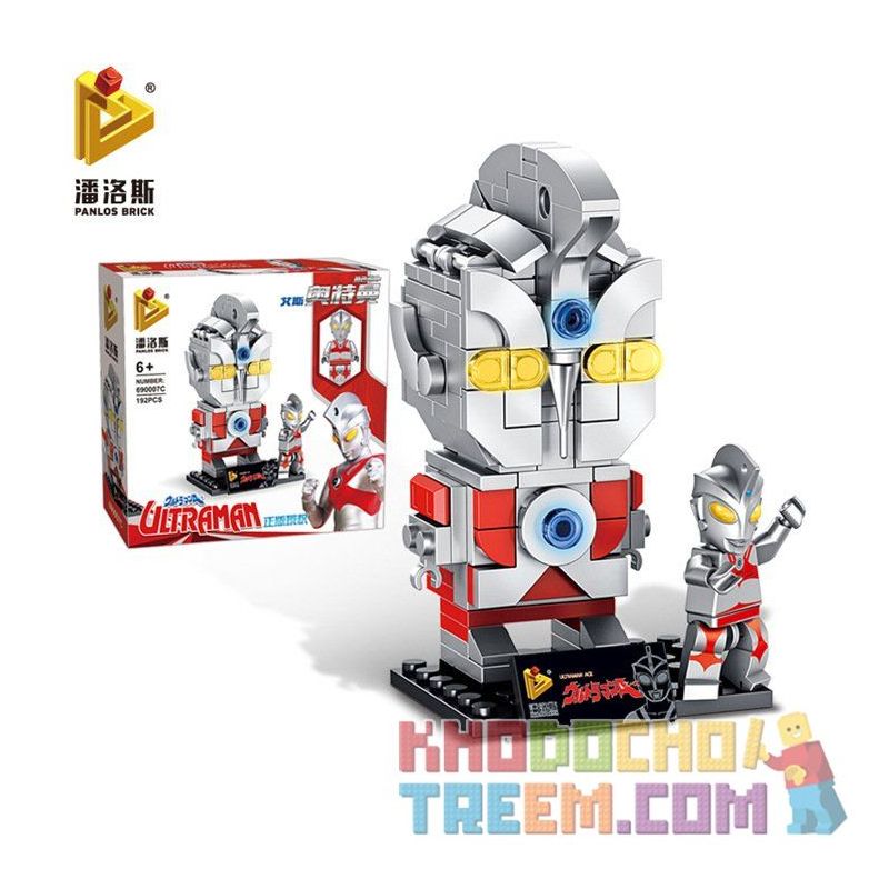 PanlosBrick 690007A 690007B 690007C 690007D Panlos Brick 690007A 690007B 690007C 690007D non  SIÊU NHÂN ĐIỆN QUANG bộ đồ chơi xếp lắp ráp ghép mô hình Brickheadz ULTRAMAN Nhân Vật Đầu To 769 khối