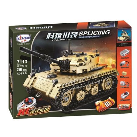 Winner 7113 non  XE TĂNG bộ đồ chơi xếp lắp ráp ghép mô hình  SPLICING Kỹ Thuật Công Nghệ Cao Mô Hình Phương Tiện 759 khối
