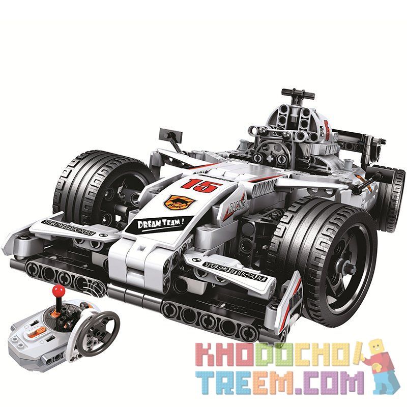 Winner 7115 Xếp hình kiểu Lego TECHNIC RC Racing Car Technology Assembly Remote Control F1 Car Xe Đua Công Thức 1 729 khối điều khiển từ xa