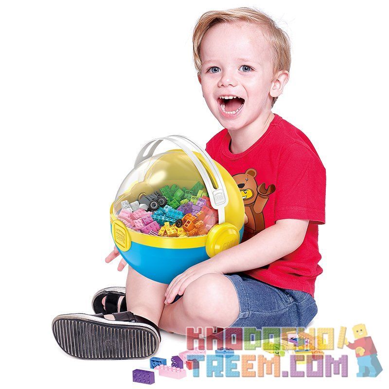 Enlighten 2902 Qman 2902 non  BÓNG XẾP HÌNH HỌC TẬP bộ đồ chơi xếp lắp ráp ghép mô hình Classic BUILD N LEARN BALL Cổ Điển 721 khối