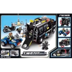 SEMBO 102438 non  ĐỘI CẢNH SÁT ĐẶC NHIỆM SWAT bộ đồ chơi xếp lắp ráp ghép mô hình Swat Special Force 705 khối SEMBO 102438 non  ĐỘI CẢNH SÁT ĐẶC NHIỆM SWAT bộ đồ chơi xếp lắp ráp ghép mô hình Swat Special Force 705 khối