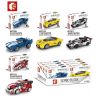 SEMBO 607009 607010 Xếp hình kiểu  SPEED CHAMPIONS Ford Fiesta M-Sport WRC Các Siêu Xe đua gồm 2 hộp nhỏ 786 khối