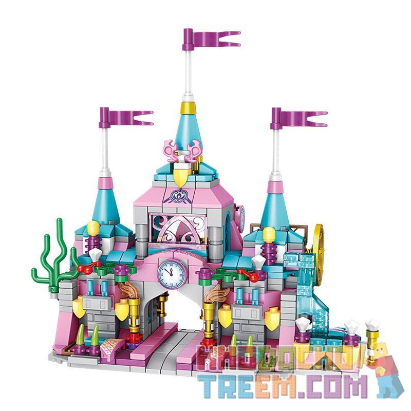 PanlosBrick 633012 Panlos Brick 633012 non  LÂU ĐÀI VUI VẺ bộ đồ chơi xếp lắp ráp ghép mô hình  CASTLE Các Bạn Gái 566 khối