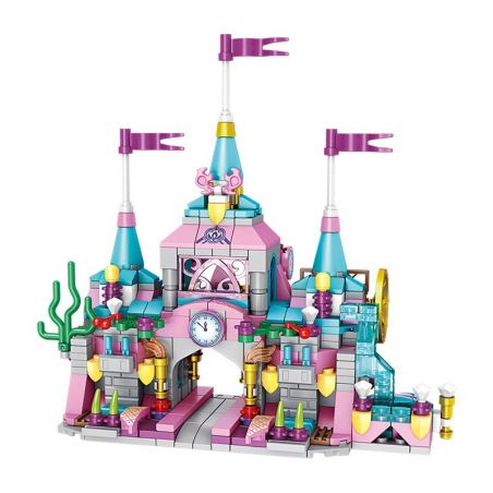 PanlosBrick 633012 Panlos Brick 633012 non  LÂU ĐÀI VUI VẺ bộ đồ chơi xếp lắp ráp ghép mô hình  CASTLE Các Bạn Gái 566 khối