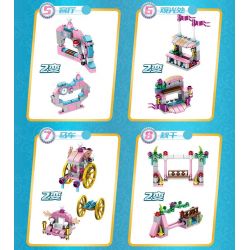 PanlosBrick 633012 Panlos Brick 633012 non  LÂU ĐÀI VUI VẺ bộ đồ chơi xếp lắp ráp ghép mô hình  CASTLE Các Bạn Gái 566 khối