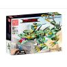MouldKing 13022 Mould King 13022 non  RỒNG XANH ĐIỀU KHIỂN TỪ bộ đồ chơi xếp lắp ráp ghép mô hình The  Ninjago Movie DRAGON GONGFU KING CANG Ninja Lốc Xoáy 515 khối
