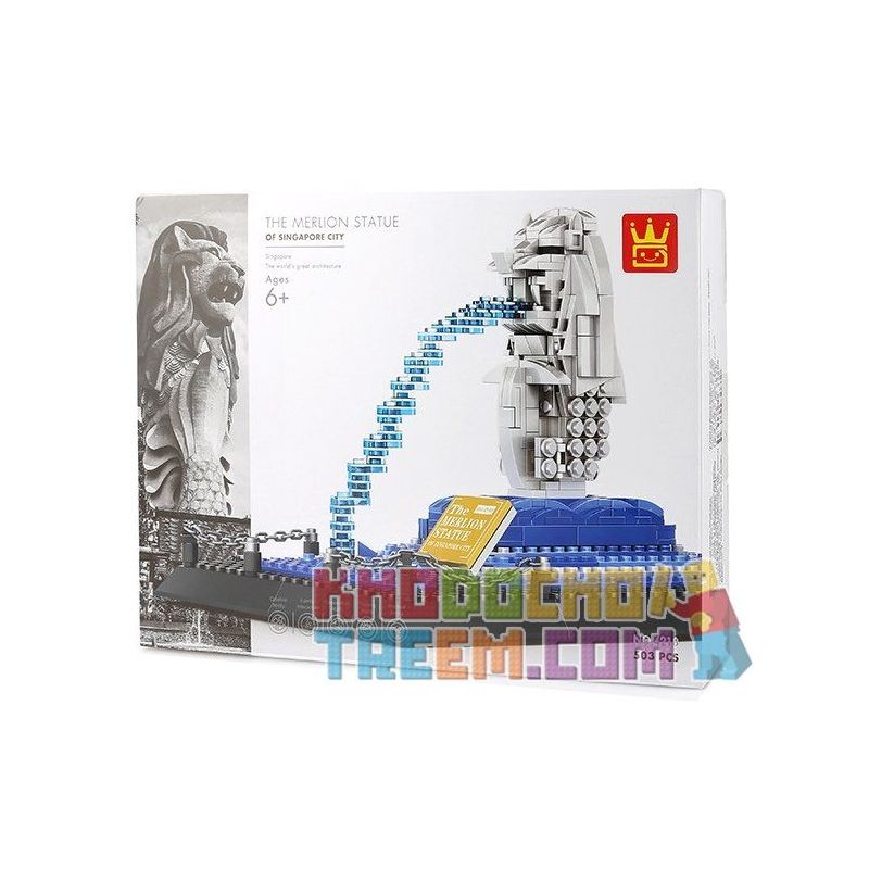 WANGE 4218 Xếp hình kiểu Lego ARCHITECTURE The Merlion Statye Singapore Singapore Fishtail Statue Tượng Sư Tử Cá Singapore 503 k WANGE 4218 Xếp hình kiểu Lego ARCHITECTURE The Merlion Statye Singapore Singapore Fishtail Statue Tượng Sư Tử Cá Singapore 503 k