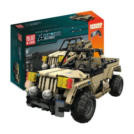 MouldKing 13013 Mould King 13013 non  XE JEEP QUÂN ĐỘI bộ đồ chơi xếp lắp ráp ghép mô hình  ARMOUR ALLIANCE Kỹ Thuật Công Nghệ Cao Mô Hình Phương Tiện 495 khối