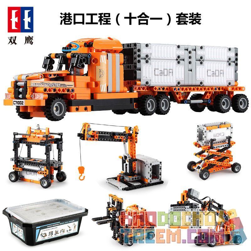 DOUBLEE CADA C71002 71002 non Lego MÁY MÓC VẬN TẢI 10 TRONG CÓ CẢM BIẾN ...