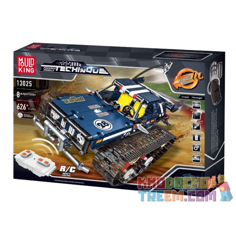 MouldKing 13025 13026 Mould King 13025 13026 non  XE ĐỊA HÌNH BÁNH XÍCH ĐIỀU KHIỂN TỪ XA bộ đồ chơi xếp lắp ráp ghép mô hình  TECHINQU Kỹ Thuật Công Nghệ Cao Mô Hình Phương Tiện 626 khối