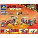 Kazi KY80517 80517 non Lego XE CỨU HỎA bộ đồ chơi xếp lắp ráp ghép mô hình Fire Rescure FIRE RESCUE 491 khối