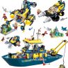 Enlighten 2413 Qman 2413 non  ĐỘI THÁM HIỂM ĐẠI DƯƠNG bộ đồ chơi xếp lắp ráp ghép mô hình Kyanite Squad Đội Khai Khoáng 488 khối