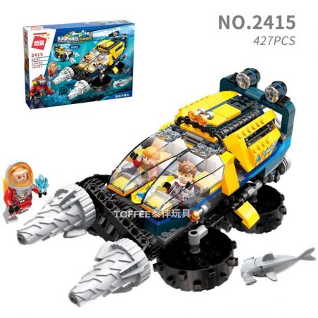 Enlighten 2413 Qman 2413 non  ĐỘI THÁM HIỂM ĐẠI DƯƠNG bộ đồ chơi xếp lắp ráp ghép mô hình Kyanite Squad Đội Khai Khoáng 488 khối
