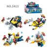Enlighten 2413 Qman 2413 non  ĐỘI THÁM HIỂM ĐẠI DƯƠNG bộ đồ chơi xếp lắp ráp ghép mô hình Kyanite Squad Đội Khai Khoáng 488 khối