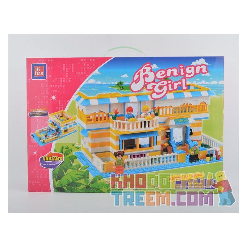 JIE STAR 20302 Xếp hình kiểu  CLASSIC Health Living House Ngôi Nhà Nghỉ Dưỡng 484 khối