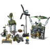 SEMBO 11701 non  CĂN CỨ TRÊN SA MẠC bộ đồ chơi xếp lắp ráp ghép mô hình Black Gold Cuộc Chiến Vàng Đen 481 khối