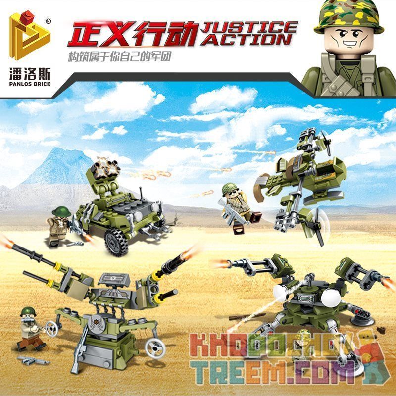 PanlosBrick 631003A 631003B 631003C 631003D Panlos Brick 631003A 631003B 631003C 631003D non  TRẬN CHIẾN SA MẠC bộ đồ chơi xếp lắp ráp ghép mô hình Justice Action Thi Hành Công Lý 481 khối