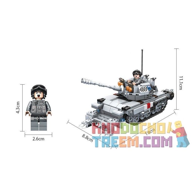 PanlosBrick 635011 Panlos Brick 635011 non  Ô TÔ CHỐNG VA CHẠM HẠT NHÂN bộ đồ chơi xếp lắp ráp ghép mô hình Gun Strike GUNSTRIKE Đấu Súng 480 khối