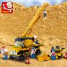 SLUBAN M38-B9700 B9700 9700 M38B9700 38-B9700 non  ĐỘI XE XÂY DỰNG bộ đồ chơi xếp lắp ráp ghép mô hình City Thành Phố 474 khối