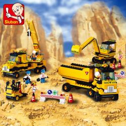 SLUBAN M38-B9700 B9700 9700 M38B9700 38-B9700 Xếp hình kiểu Lego Simulated City Engineering Corps Đội Xe Xây Dựng 474 khối