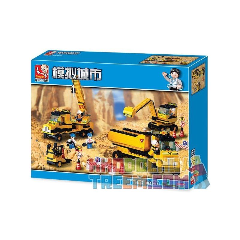 SLUBAN M38-B9700 B9700 9700 M38B9700 38-B9700 non Lego ĐỘI XE XÂY DỰNG bộ đồ chơi xếp lắp ráp ghép mô hình City Thành Phố 474 khối