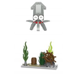 Kazi KY80023 80023 non  CON CUA VUI NHỘN CÁ MẬP NHỎ TÔM CÀNG BẠCH TUỘC VẺ NGỪ bộ đồ chơi xếp lắp ráp ghép mô hình Ocean Series Sinh Vật Đại Dương 100 khối