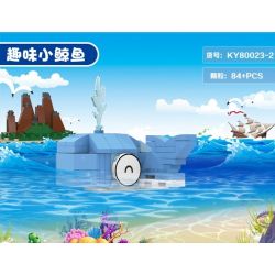 Kazi KY80023 80023 non  CON CUA VUI NHỘN CÁ MẬP NHỎ TÔM CÀNG BẠCH TUỘC VẺ NGỪ bộ đồ chơi xếp lắp ráp ghép mô hình Ocean Series Sinh Vật Đại Dương 100 khối