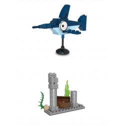 Kazi KY80023 80023 non  CON CUA VUI NHỘN CÁ MẬP NHỎ TÔM CÀNG BẠCH TUỘC VẺ NGỪ bộ đồ chơi xếp lắp ráp ghép mô hình Ocean Series Sinh Vật Đại Dương 100 khối