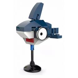 Kazi KY80023 80023 non  CON CUA VUI NHỘN CÁ MẬP NHỎ TÔM CÀNG BẠCH TUỘC VẺ NGỪ bộ đồ chơi xếp lắp ráp ghép mô hình Ocean Series Sinh Vật Đại Dương 100 khối