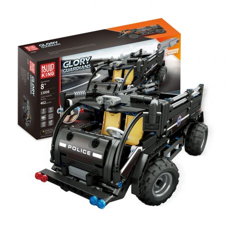 MouldKing 13008 Mould King 13008 non  XE THÙNG CẢNH SÁT bộ đồ chơi xếp lắp ráp ghép mô hình  GLORY GUARDIANS Kỹ Thuật Công Nghệ Cao Mô Hình Phương Tiện 464 khối