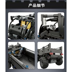 MouldKing 13008 Mould King 13008 non  XE THÙNG CẢNH SÁT bộ đồ chơi xếp lắp ráp ghép mô hình  GLORY GUARDIANS Kỹ Thuật Công Nghệ Cao Mô Hình Phương Tiện 464 khối