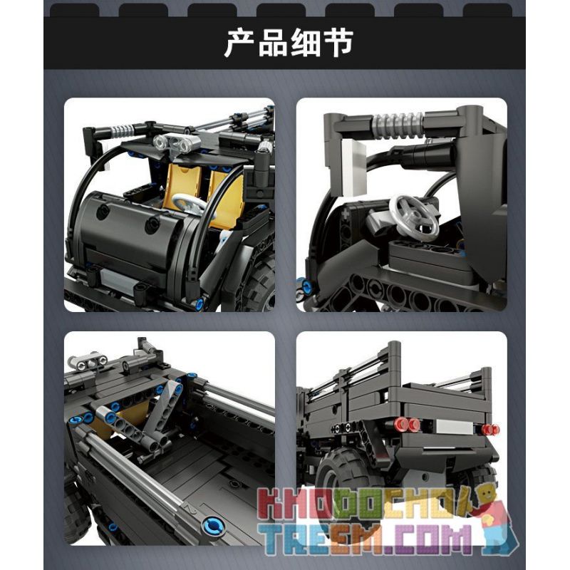 MouldKing 13008 Mould King 13008 non  XE THÙNG CẢNH SÁT bộ đồ chơi xếp lắp ráp ghép mô hình  GLORY GUARDIANS Kỹ Thuật Công Nghệ Cao Mô Hình Phương Tiện 464 khối