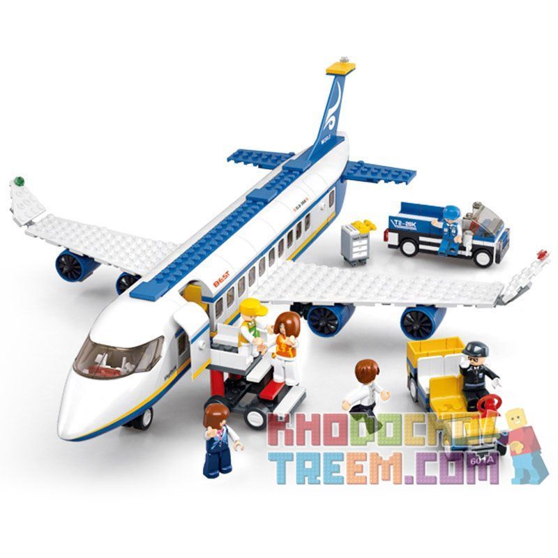 SLUBAN M38-B0366 B0366 0366 M38B0366 38-B0366 non  MÁY BAY CHỞ KHÁCH bộ đồ chơi xếp lắp ráp ghép mô hình City AVIATION Thành Phố 463 khối