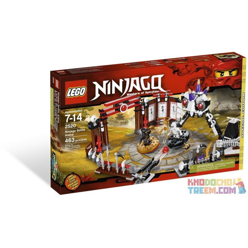 Bela 9733 Lari 9733 Xếp hình kiểu THE LEGO NINJAGO MOVIE Ninjago Battle Arena Phantom Ninja Ninja Arena Sàn Đấu Ninjago 463 khối