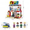 Enlighten 1135 Qman 1135 non  TIỆM TRÒ CHƠI bộ đồ chơi xếp lắp ráp ghép mô hình Colorful City COLORFULCITY Thành Phố Sắc Màu 461 khối