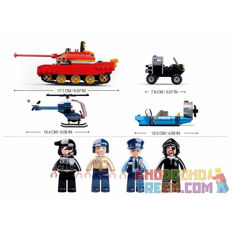 SLUBAN M38-B0658 B0658 0658 M38B0658 38-B0658 non  TẤT CẢ ĐỘI CẢNH SÁT bộ đồ chơi xếp lắp ráp ghép mô hình Police POLICE CITY 460 khối