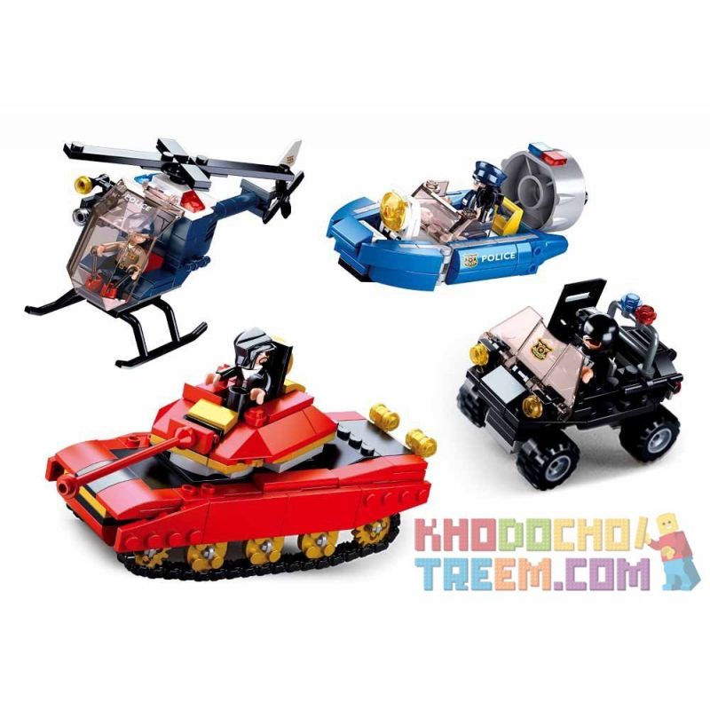 SLUBAN M38-B0658 B0658 0658 M38B0658 38-B0658 non  TẤT CẢ ĐỘI CẢNH SÁT bộ đồ chơi xếp lắp ráp ghép mô hình Police POLICE CITY 460 khối