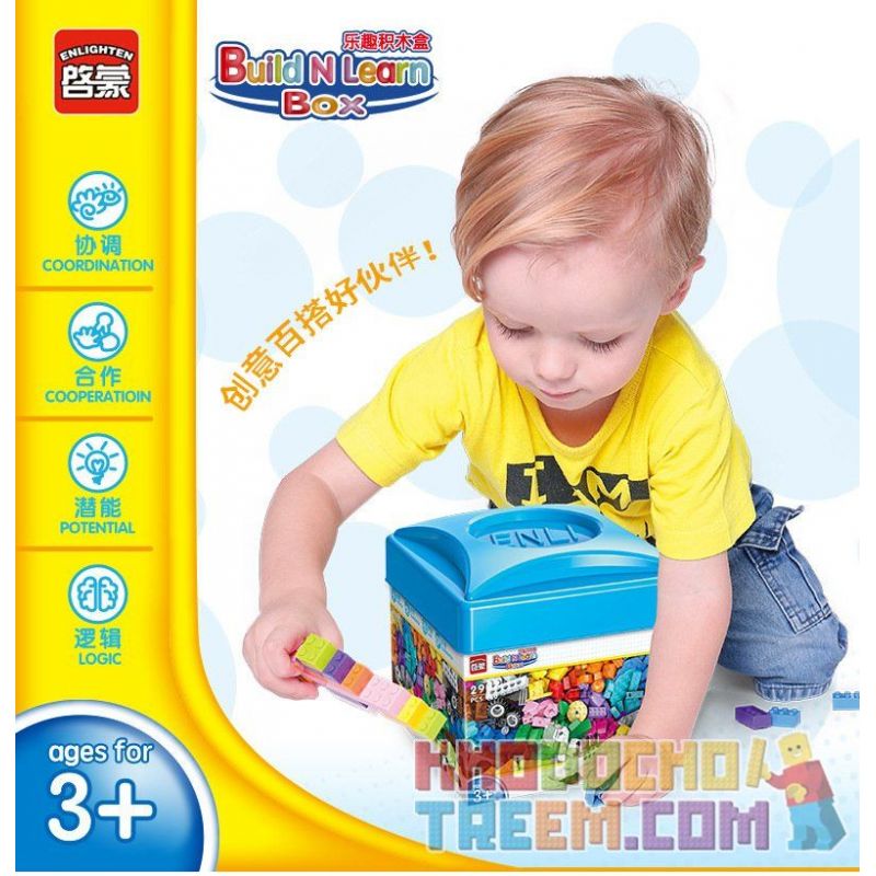 Enlighten 2901 Qman 2901 non  KÍCH THÍCH TRÍ THÔNG MINH bộ đồ chơi xếp lắp ráp ghép mô hình Classic BUILD N LEARN BOX Cổ Điển 460 khối Enlighten 2901 Qman 2901 non  KÍCH THÍCH TRÍ THÔNG MINH bộ đồ chơi xếp lắp ráp ghép mô hình Classic BUILD N LEARN BOX Cổ Điển 460 khối