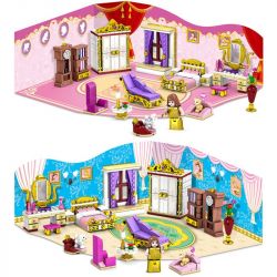 Kazi KY98710 98710 Xếp hình kiểu Lego GOLDEN PRINCESS Gold Princess Indoor Scene Căn Phòng Của Công Chúa 458 khối