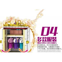 Kazi KY98710 98710 non  CĂN PHÒNG CỦA CÔNG CHÚA bộ đồ chơi xếp lắp ráp ghép mô hình Golden Princess Công Chúa Vàng 458 khối