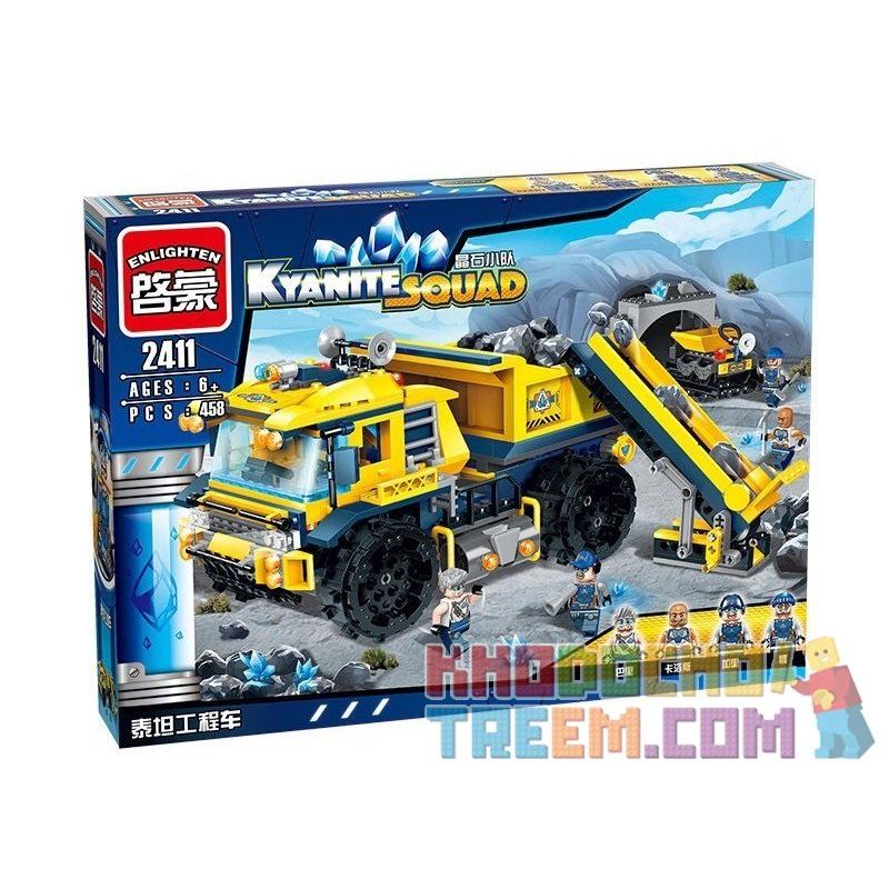 Enlighten 2411 Qman 2411 Xếp hình kiểu Lego KYANITE SQUAD Kyanite Squad Dumptruck Monster Slim Squad Titan Engineering Vehicle Xe Tải Khai Thác Mỏ Đá Quý 458 khối Enlighten 2411 Qman 2411 Xếp hình kiểu Lego KYANITE SQUAD Kyanite Squad Dumptruck Monster Slim Squad Titan Engineering Vehicle Xe Tải Khai Thác Mỏ Đá Quý 458 khối