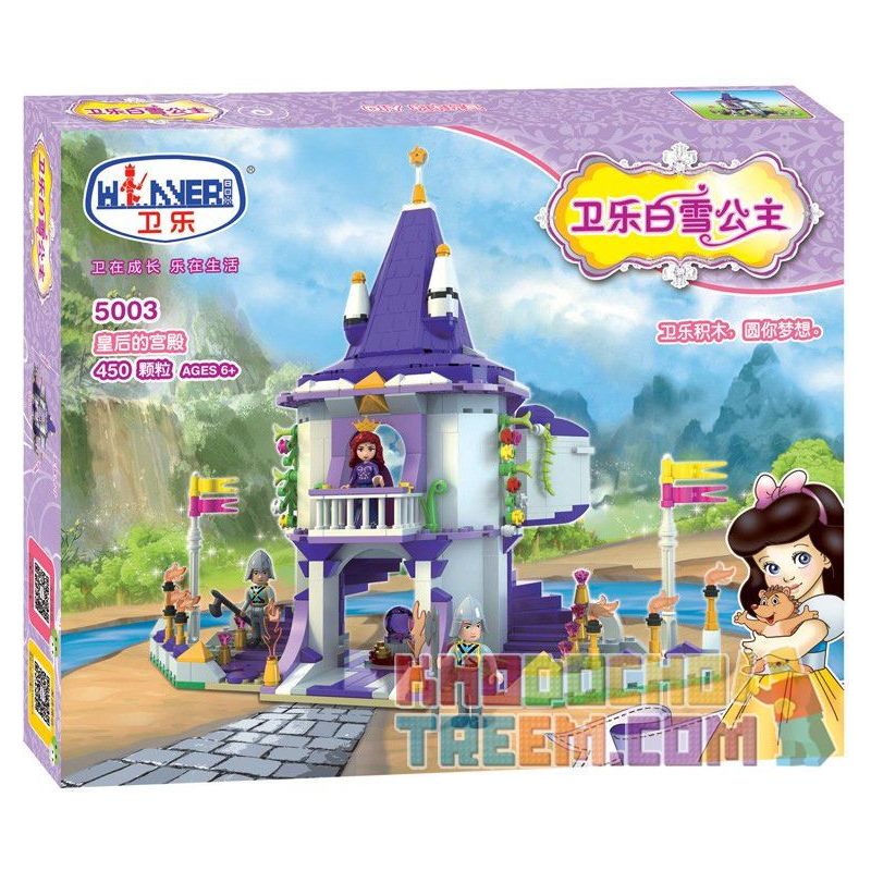 Winner 5003 Xếp hình kiểu Lego SNOW WHITE PRINCESS Wei Le Snow Princess Queen's Palace Lâu Đài Của Công Chúa 450 khối Winner 5003 Xếp hình kiểu Lego SNOW WHITE PRINCESS Wei Le Snow Princess Queen's Palace Lâu Đài Của Công Chúa 450 khối