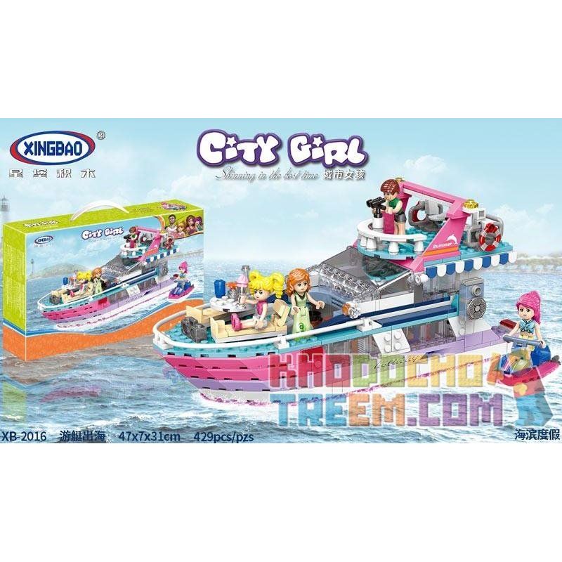 XINGBAO XB-12016 12016 XB12016 Xếp hình kiểu Lego CityGirl Yacht City Girl Thuyền Buồm 429 khối